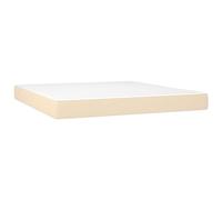 Teenpull Matelas de lit à Ressorts ensachés fermeté Moyenne 160x200x20 cm Tissu crème Durable Mousse Confortable Soutien Ergonomique pour Chambre Sommeil réparateur