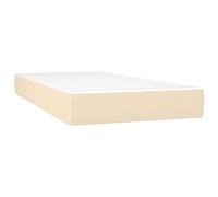 Teenpull Matelas de lit à Ressorts ensachés fermeté Moyenne crème 80x200x20 cm Tissu Respirant Mousse Confort Soutien Ergonomique Chambre literie
