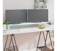 Teenpull Meuble TV en Verre trempé Vert 110x30x13 cm Support pour Moniteur et télévision Console de Salon Meuble TV avec étagère pour Lecteur DVD et appareils multimédia