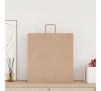 Teenpull Sacs en Papier Kraft Marron avec poignées en Corde 45x17x48 cm 250 pcs pour Emballage Cadeau fête Anniversaire Mariage Boutique Rangement déco