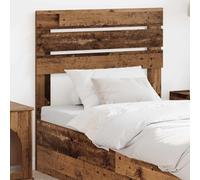 Teenpull Tête de lit rectangulaire en bois vieilli, 83 x 3 x 100 cm, pour chambre à coucher, chambre d'amis, hôtel, cadre de lit, panneau mural, tête de lit avec montage, durable et facile d'entretien
