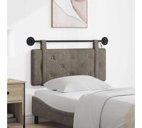 Teenpull Tête de lit suspendue avec lumière LED grise antique en polyuréthane rembourré rectangulaire 110 x 55 x 5 cm Montage mural Connexion USB pour chambre à coucher, chambre d'amis, hôtel