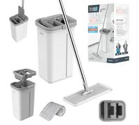 teesa Balai de Nettoyage, Microfibre Plastique, Gris (Grey chiné 14), 5,7 l