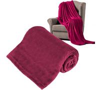 Teesa Couverture Polaire 150 x 200 cm Amarante TSA8901-4