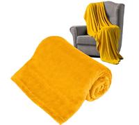 Teesa Couverture Polaire 150x200 cm Jaune TSA8901-3