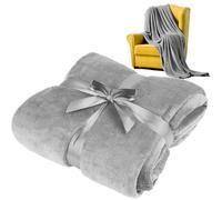 Teesa Couverture Polaire 200x220 cm Gris TSA8902-1