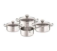 Tefal A705a835 Duetto Batterie De Cuisine Inox Set 7 Pieces Induction - 3 Faitouts + 1 Casserole