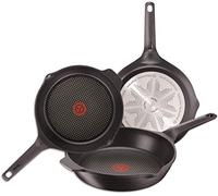 Tefal Aroma Lot de 3 poêles en fonte d'aluminium avec revêtement en titane anti-adhésif et Thermospot Compatible tous feux 22/24/26 cm