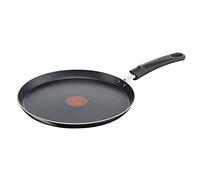 Tefal Poêle à crêpes Easy Cook & Clean B55509 – 25 cm, anti-adhésive, fond stable – Noire