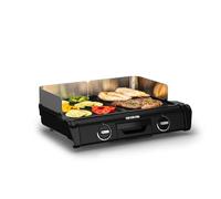 Tefal - Barbecue électrique Family Grill XL 2 surfaces de cuisson - 2400w | Barbecue électrique pour 10 personnes - Usage intérieur et extérieur - 2 thermostats réglables - Plaques antiadhésives