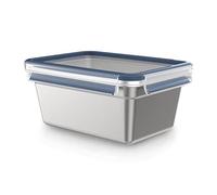 Tefal Boîte de conservation 2 L, Acier inoxydable 304 léger et hygiénique, Robuste, Etanche, Compatible congélateur, lave-vaisselle et four, Couvercle à clipser, Masterseal Inox N1150610