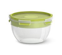 Tefal Boite de conservation alimentaire ronde 2,6 L, Salade, Compartiments pour garnitures et sauce, sans BPA, Hermétique, lave-vaisselle, Masterseal To Go N1071310