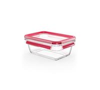 Tefal Masterseal Fresh Verre, Boîte alimentaire rectangulaire, Transparent, 0,85 L