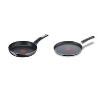 Tefal C38806 Hard Titanium Essential Poêle à frire 28 cm | Revêtement antiadhésif & Day By Day On Poêle à crêpe 25 cm, Non induction, Revêtement antiadhésif