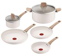 Tefal C445S504, Assortiment, Beige, Céramique, Aluminium, Indicateur thermique, Verre
