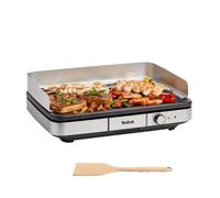 Tefal Plancha électrique CB690D12 Maxi XXL Inox – Antiadhésive, 2300W, 12 pers
