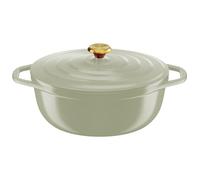 Tefal - Cocotte Air Ovale Faitout Induction Fonte Aluminium - 30cm | Marmite légère pour ragoûts et rôtis - Revêtement céramique antiadhésif - Couvercle de condensation