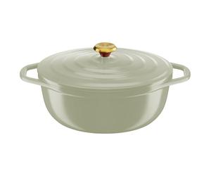Tefal - Cocotte Air Ovale Faitout Induction Fonte Aluminium - 30cm | Marmite légère pour ragoûts et rôtis - Revêtement céramique antiadhésif - Couvercle de condensation