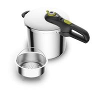 Tefal Secure Neo, cuiseur à pression en acier inoxydable, d'une capacité de 8 litres, pour 5 à 8 personnes, cuisson rapide