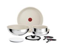 Tefal Comfort Max Ceramic, Batterie de cuisine 8 pièces, empilables | Design compact, Poignée amovible,compatible Ingenio, L885S844