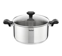 Tefal Comfort Max Faitout 24 Cm Couvercle Verre, Induction, Inox Haute Qualite, Poignees Thermo-Isolees, Garantie 10 Ans C9734604