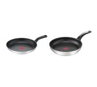 TEFAL Comfort Max Poêle 30 cm, Induction, Revêtement antiadhésif, Acier inoxydable haute qualité & Emotion Poêle 20 cm, Revêtement antiadhésif, Garantie 10 ans, Diffusion de chaleur homogène