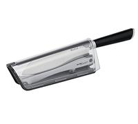 Tefal Couteau de cuisine Santoku 16,5 cm, Multiusages, Aiguiseur intégré, Technologie exclusive de verrouillage, Acier inoxydable allemand, Affûtage optimal, Etui innovant, Ever Sharp K2579024