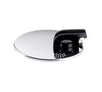 Tefal - Couvercle égouttoir Ingenio pour casseroles 16 à - 20 cm - Inox | Couvercle casserole multifonction pour égoutter vos préparations - Design empilable compatible avec la gamme Ingenio