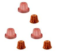 Tefal Creabake 3 moules à cannelés Orange 7,4 cm, Revêtement antiadhésif, Cuisson parfaite, Démoulage facile, Interchangeables, Empilables, Recettes créatives et savoureuses salées et sucrées J3059004