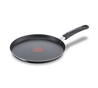 Tefal Day By Day On Poêle à crêpe 25 cm, Non induction, Revêtement antiadhésif, Fonction Thermo-Signal, Fabriqué en France B56410AZ, Noir