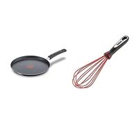 Tefal Day By Day On Poêle à crêpe 25 cm, Revêtement antiadhésif résistant, Compatible tous feux sauf induction & INGENIO ACCESSOIRES Fouet Taille unique