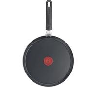 Tefal Day By Day On Poêle à crêpe 25 cm, Non induction, Revêtement antiadhésif, Fonction Thermo-Signal, Fabriqué en France B56410AZ, Noir