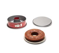 Tefal Delibake acier rouge carbone moule à savarin à charnière 25cm