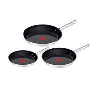 Tefal - Duetto On Batterie de 3 poêles 20 24 et - Antiadhésif - 28 cm | Batterie de cuisine céramique antiadhésif pour saisir et dorer - Compatible tous feux avec indicateur de chaleur intégré