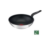 Tefal Poêle Wok Primary E3091904 – 28 cm inox, revêtement antiadhésif Titanium, compatible induction