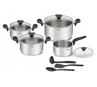 TEFAL Ensemble de casseroles primaires en acier inoxydable, induction, 11 pièces