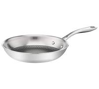 Tefal Eternal Mesh Poêle à frire E49704 | 24 cm | Revêtement en maille sûre et anti-rayures | Poêle à trois couches | Compatible induction | Acier inoxydable