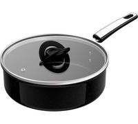Tefal Experience Ceram G2133223, forme ronde, faitout, couleur noire, revêtement en céramique, température maximale de 250 °C, aluminium