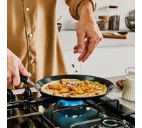 Tefal Explore Ceram G2143932, poêle ronde polyvalente, noire, revêtement céramique, aluminium, indicateur de température