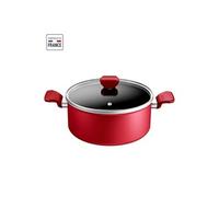 Faitout rouge aluminium 24cm avec couvercle - Tefal - C2894602 - daily expert