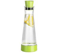 Tefal Flow Slim Friends Carafe à décanter et à Eau avec Fond rafraîchissant et Couvercle Anti-Goutte Vert 1 l