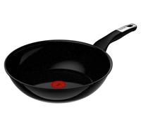 Tefal G21419, forme ronde, poêle à frire/wok, couleur noire, matériau : céramique, aluminium, avec indicateur de température