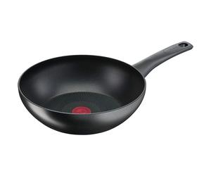 Tefal G26019 Ultimate On poêle wok 28 cm revêtement anti-adhésif avec renforcement des particules de titane Thermo-Spoti convient à tous les types de cuisinières, y compris à induction noir