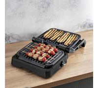 TEFAL GC7748 Gril de contact OptiGrill 4in1 avec jeu Tipp-Kick, couleur:Noir