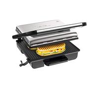 Tefal Grill viande électrique multifonction, 2000 W, Thermostat 3 niveaux, Plaques antiadhésives, Rangement à la verticale pratique, Paninis, Grillades, Inicio, Noir GC242D40