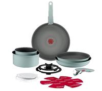 Tefal Halo Eucalyptus, Batterie de cuisine 15 pièces, Poignée assortie, L8029153