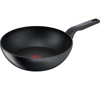 TEFAL Hard Titanium PRO G28919 Poêle wok 28 cm G28919 - Ronde - Poêle wok/à frire - Noire - Titane - 175 °C - Aluminium (2100123831)