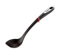 Tefal Cuillère Ingenio K2060514, Acier, Résiste 230°C, Sans BPA, Lave‑vaisselle, Noir/Rouge