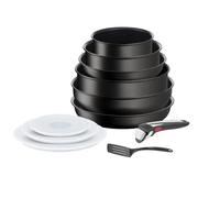 Tefal Ingenio Batterie de cuisine 11 p, Induction, Revêtement antiadhésif, Empilable, Compatible lave-vaisselle, Poêles et casseroles, Fabriqué en France, Eco Resist On L7679002