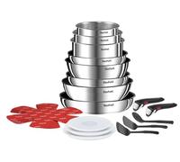 Tefal Tefal Ingenio Emotion ON Set de poêles - 20 pièces - Convient pour toutes les sources de chaleur - Set de poêles à induction - acier inoxydable - sans